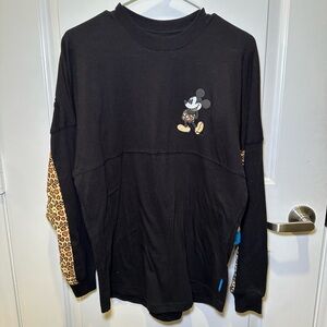 NWT Disneyland Resort Leopard Spirit Jersey Top